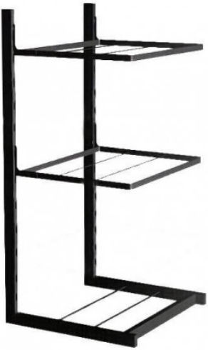 Tabletop Metal Rack 23x27x53cm Black Tabletop Metal Rack 23x27x53cm Black