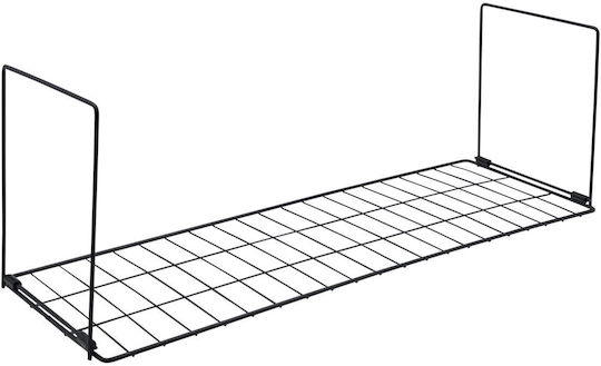 Uncle George Επιτοίχιο Ράφι Μεταλλικό 60x20x20εκ. Μαύρο