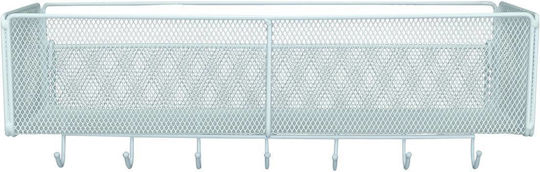 Uncle George Wall Metal Shelf 40x14x15cm White