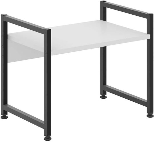 Hanah Home Настолна Металик Стойка 53x35x41см Бяла