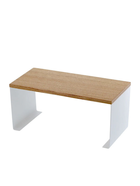 Yamazaki Επιτραπέζια Βάση Inox 14x14.5εκ. Λευκή