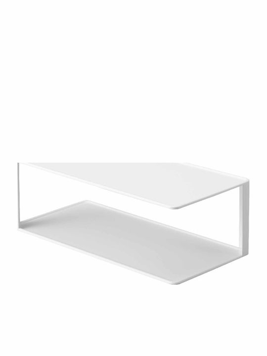 Yamazaki Ραφιέρα Ντουλαπιού Μεταλλική 30x15x10εκ. Λευκή