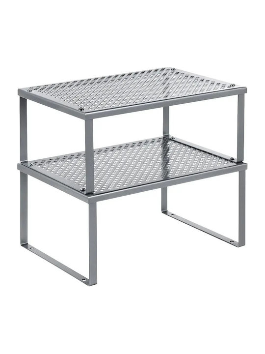 Songmics Raft pentru dulap Metalic 32 cm Argintiu