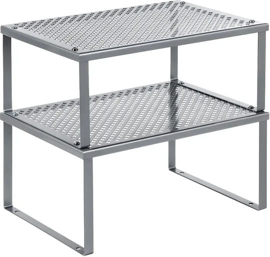 Songmics Cupboard Shelf Metal 32cm Silver