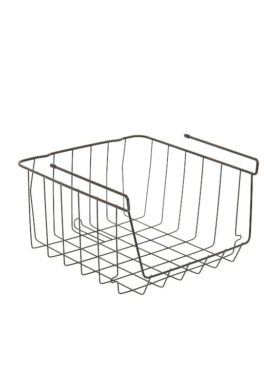 5Five Висящо Металик Рафт 30x32x18.6см Черен