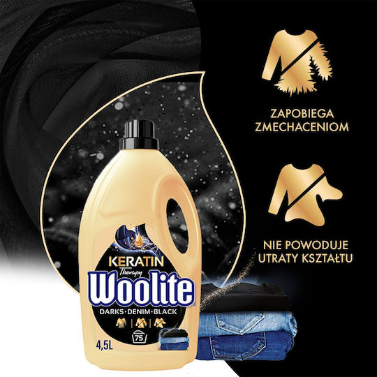 Woolite Υγρό Απορρυπαντικό για Μαύρα Ρούχα 4.5lt (75 Μεζούρες)