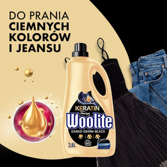 Woolite Flüssig Waschmittel für Schwarz Kleidung 3.6lt (60 Messbecher)