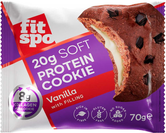 Fit Spo Μπισκότα Πρωτεΐνης Vanilla 70gr