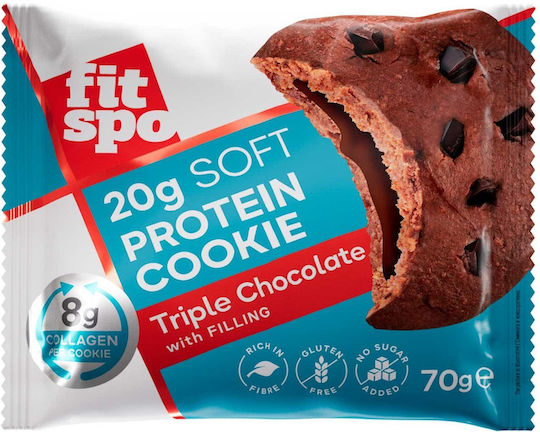 Fit Spo Бисквити Протеини С чипс и пълнеж Оранжев 1бр 70гр