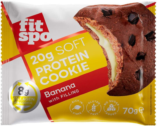 Fit Spo Бисквити Протеини С чипс и пълнеж Оранжев 1бр 70гр