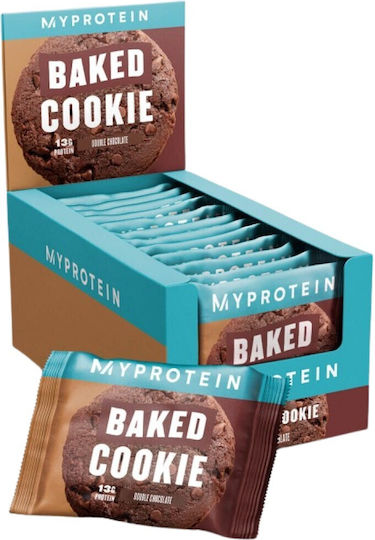 Myprotein Μπισκότα Πρωτεΐνης Protein Cookie Baked Double Chocolate με Κομματάκια Chocolate 75gr