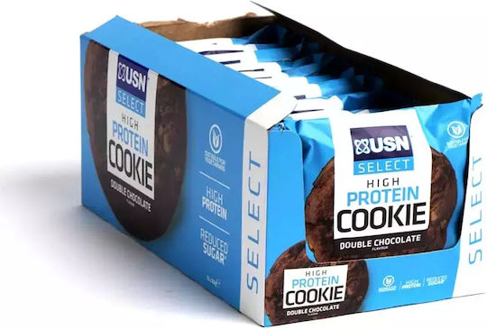 USN Biscuiți Proteine High Cu chipsuri Ciocolată dublă 12buc 60gr