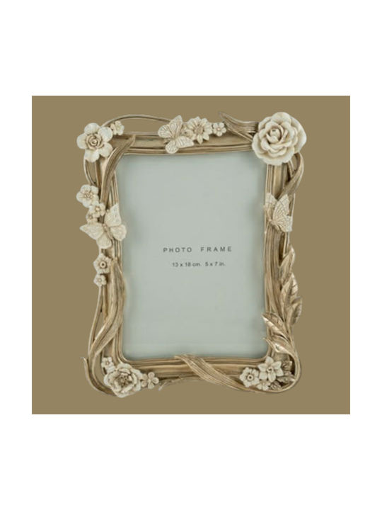 Zen Collection Plastic Photo Frame with Ecru Frame