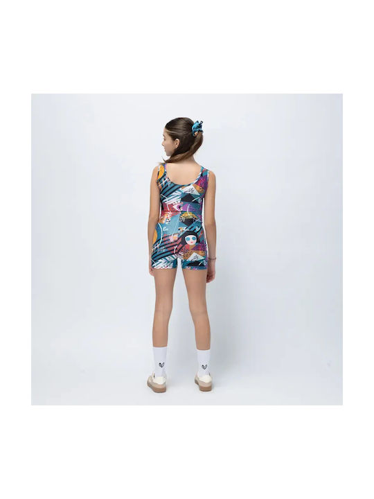 Girls’ Unitard Blue Seen Vasiliki