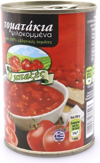Ο Μπαξές Ψιλοκομμένα Τοματάκια Ψιλοκομμένη Τομάτα (Κονκασέ) 400gr