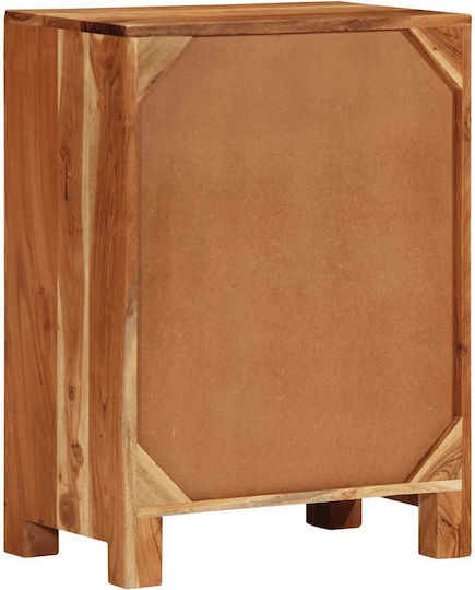 Solid Wood Sideboard Solid Acacia Wood 55x35x75cm