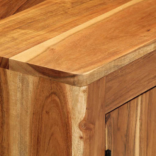 Solid Wood Sideboard Solid Acacia Wood 55x35x75cm