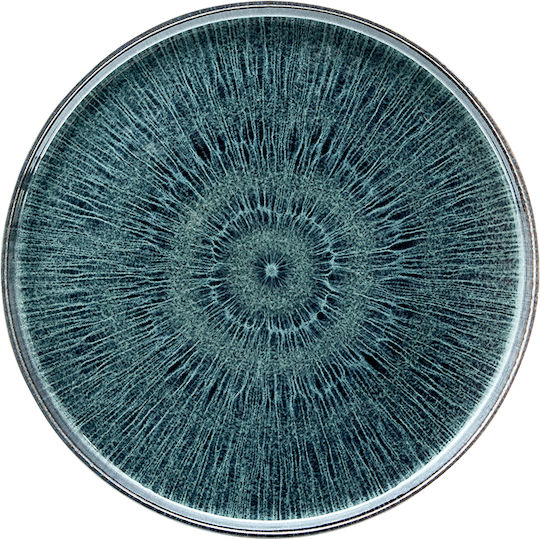 Shallow Blue Ceramic Plate with Diameter 27cm Shallow Blue Ceramic Plate with Diameter 27cm