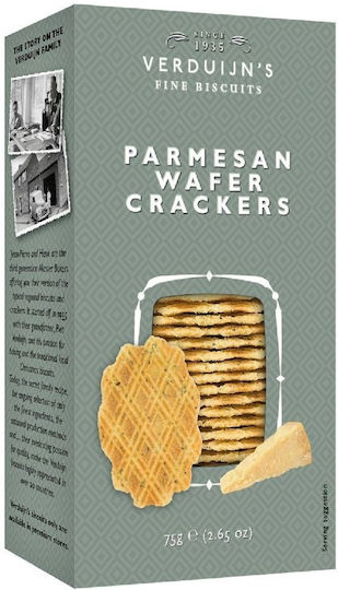 Verduijn's Crackers with Parmesan, Basil and Garlic with flavor Parmesan, Basil & Garlic 75gr