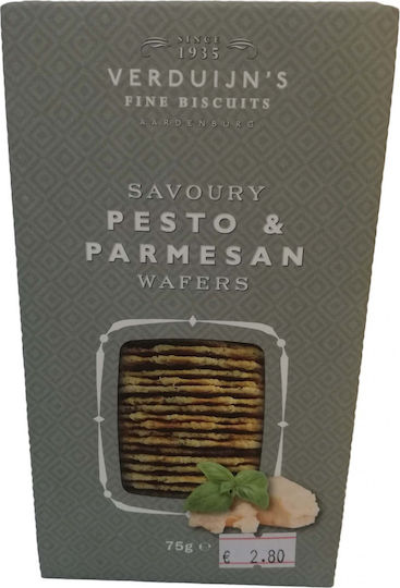 Verduijn's Crackers with Parmesan, Basil and Garlic with flavor Parmesan, Basil & Garlic 75gr