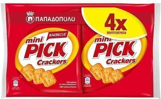 Papadopoulou Crackers with flavor BBQ 4x70gr