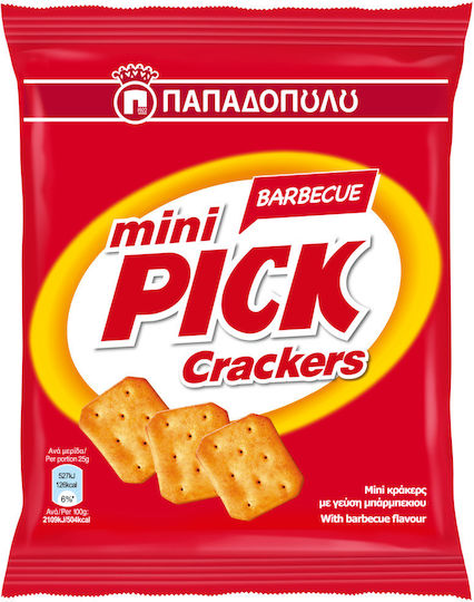 Παπαδοπούλου Crackers Mini Pick με γεύση BBQ 70gr
