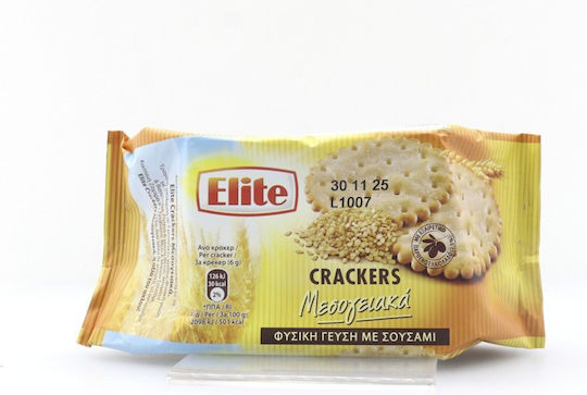 Allatini Crackers Elite Crackers Mediterranean Natural with Sesame with with 60% Cacao and Salt 105gr
