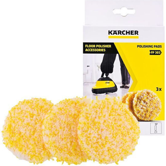 Karcher Floor Wiper Cloth Refill Polishing Sponges Stone Linoleum Pvc 3pcs 2.863-198.0
