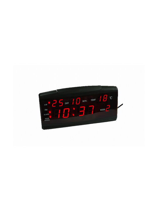 Tischuhr Digital LED Schwarz 5166