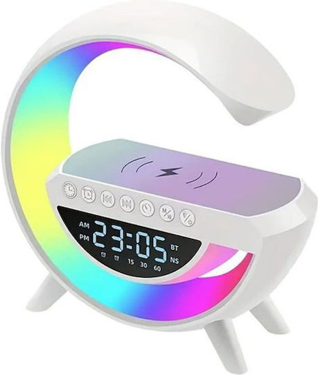 Безжично зарядно радио с часовник и LED дисплей с Bluetooth и USB, RGB високоговорител Безжично зарядно радио с часовник и LED дисплей с Bluetooth и USB, RGB високоговорител
