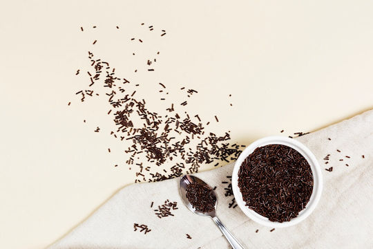 Schwarze Streusel 100g