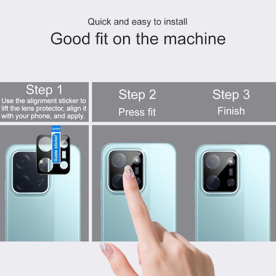 Xiaomi Poco C85 4g 171mm 173mm Imak Tempered Glass Rear Camera Lens Protector Black Edition