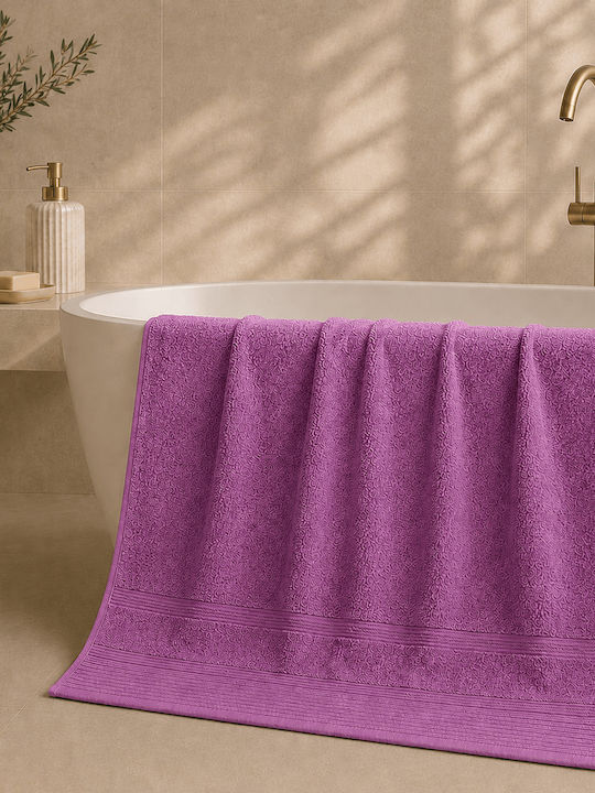 Astron Italy Πετσέτα Σώματος 80x150εκ. Dark Lilac Βάρους 600gr/m²