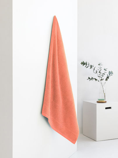 24home.gr Body Towel 100x150cm Orange Weight 600gsm