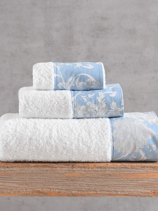 Rythmos Rythmos Badetücher Set 3 Stück Candince Grau-Blau Gewicht 500gr/m²