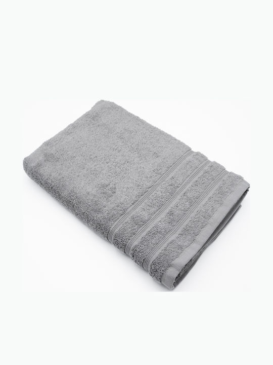 Sidirela Πετσέτα Σώματος Line 70x140εκ. Light Grey Βάρους 550gr/m²