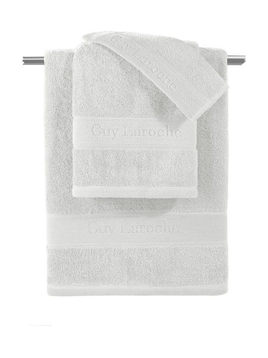Guy Laroche Bath Towels Set 3 Pieces White