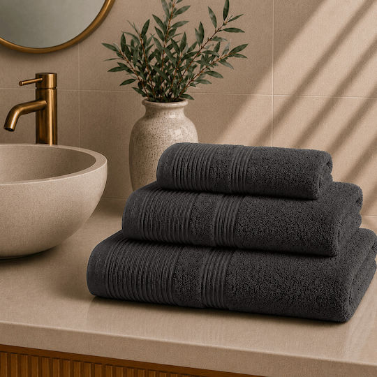 Astron Italy Bath Towel 80x150cm Dark Grey Weight 550gsm