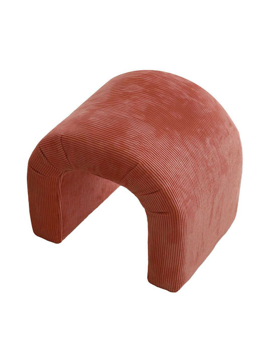 Hocker Für das Wohnzimmer Gepolstert mit Samt Coral 51x46x45cm