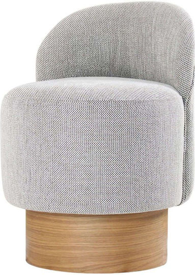 Hocker Für das Wohnzimmer Barren Grey-natural 47x47x66cm