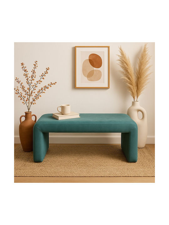 Табуретка Дневна стая Облечено с кадифе Gagga Green Shade 110x40x45бр