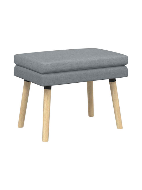 Stoff-Tabouret Mit Offenem Grau 60x40x46cm