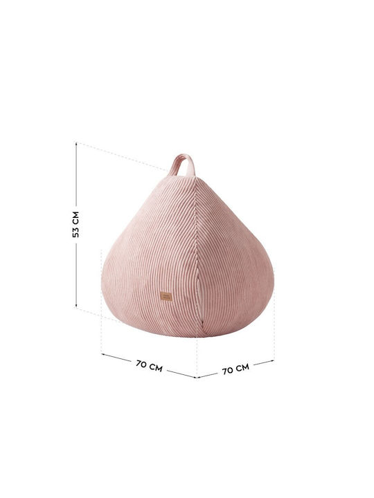 Bean Bag Sofa Pink 70x70x53cm