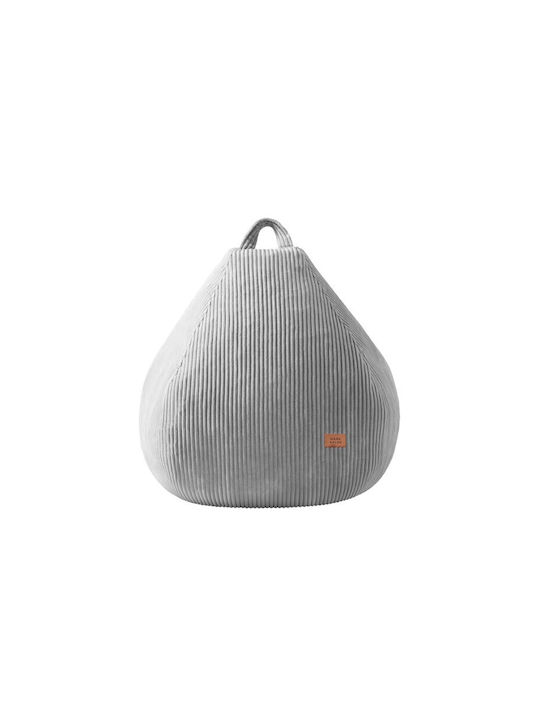 Pouf Sessel Grau 70x70x53cm