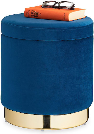 Σκαμπό Σαλονιού με Αποθηκευτικό Χώρο Blue/gold Σκαμπό Σαλονιού με Αποθηκευτικό Χώρο Blue/gold
