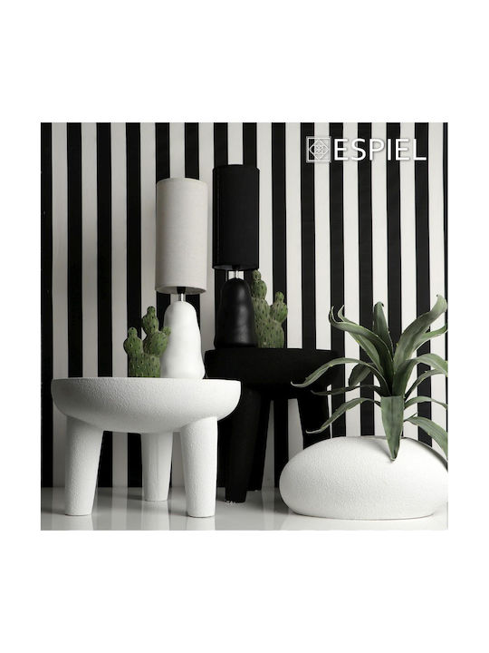 Stool For Living Room made of Polypropylene Black 44x44x50cm