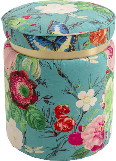 Σκαμπό Σαλονιού Flower Fever Πολύχρωμο 39x39x47εκ.