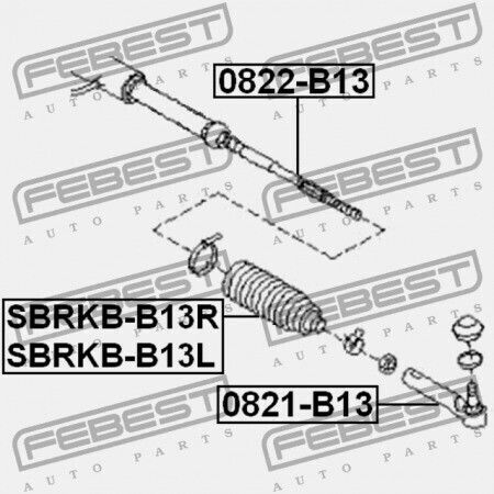 Febest Kälterschutz Für Subaru Impreza G11 2000.02-2007.04 Jp 34137-fe020