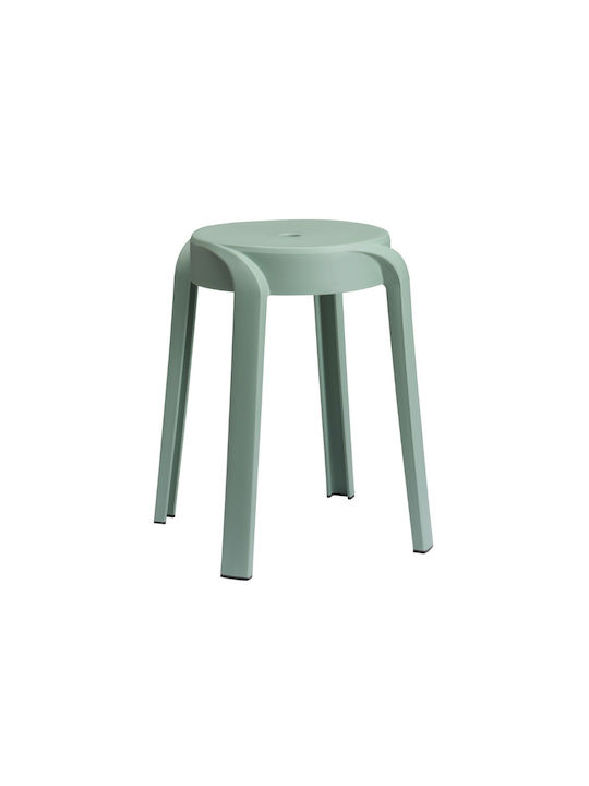 Living Room Stools Made of Polypropylene Light Green