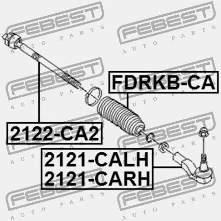 Febest Källyma Rábdou Timiou Ford Mondeo Ca2 2007-2014 Eu 1433372